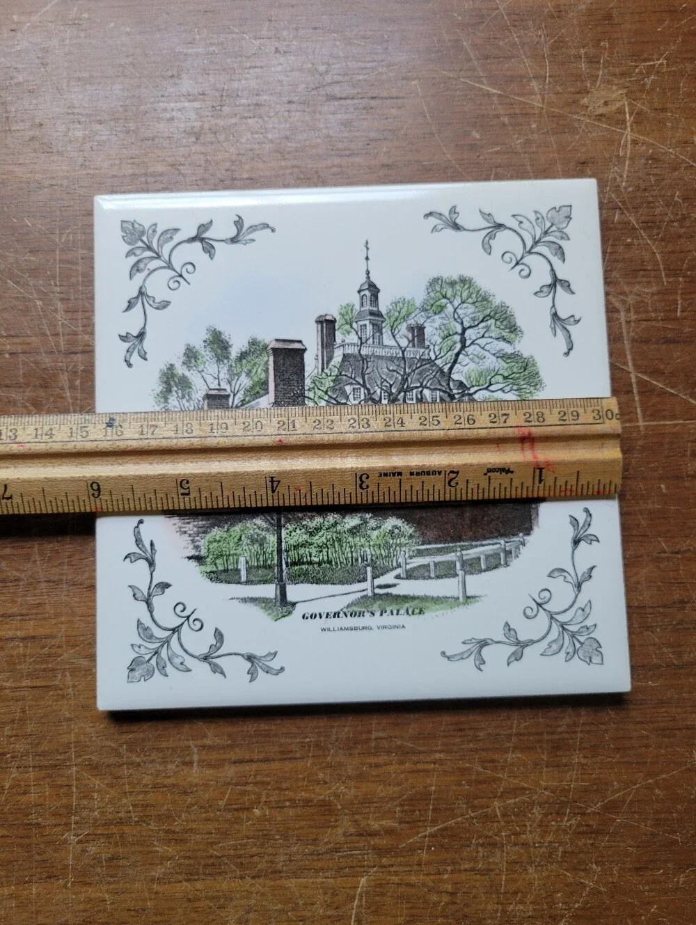 Governor's Palace in Williamsburg, Virginia Ceramic Tile Trivet